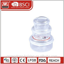 New! Plastic Food Container (3pcs)